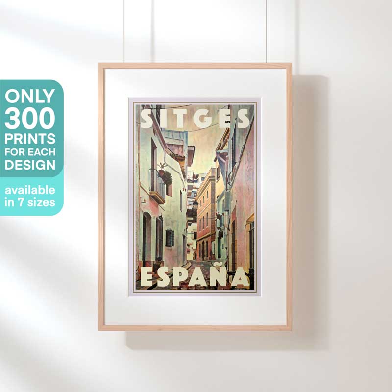 Limited Edition Sitges Travel Poster of Catalonia | Good Morning Sitges by Alecse