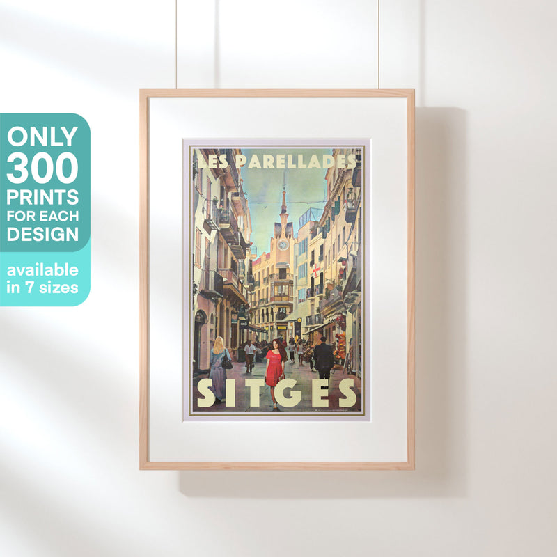 Limited edition Les Parellades Sitges art print by Alecse — only 300 copies printed worldwide on fine art matte paper.