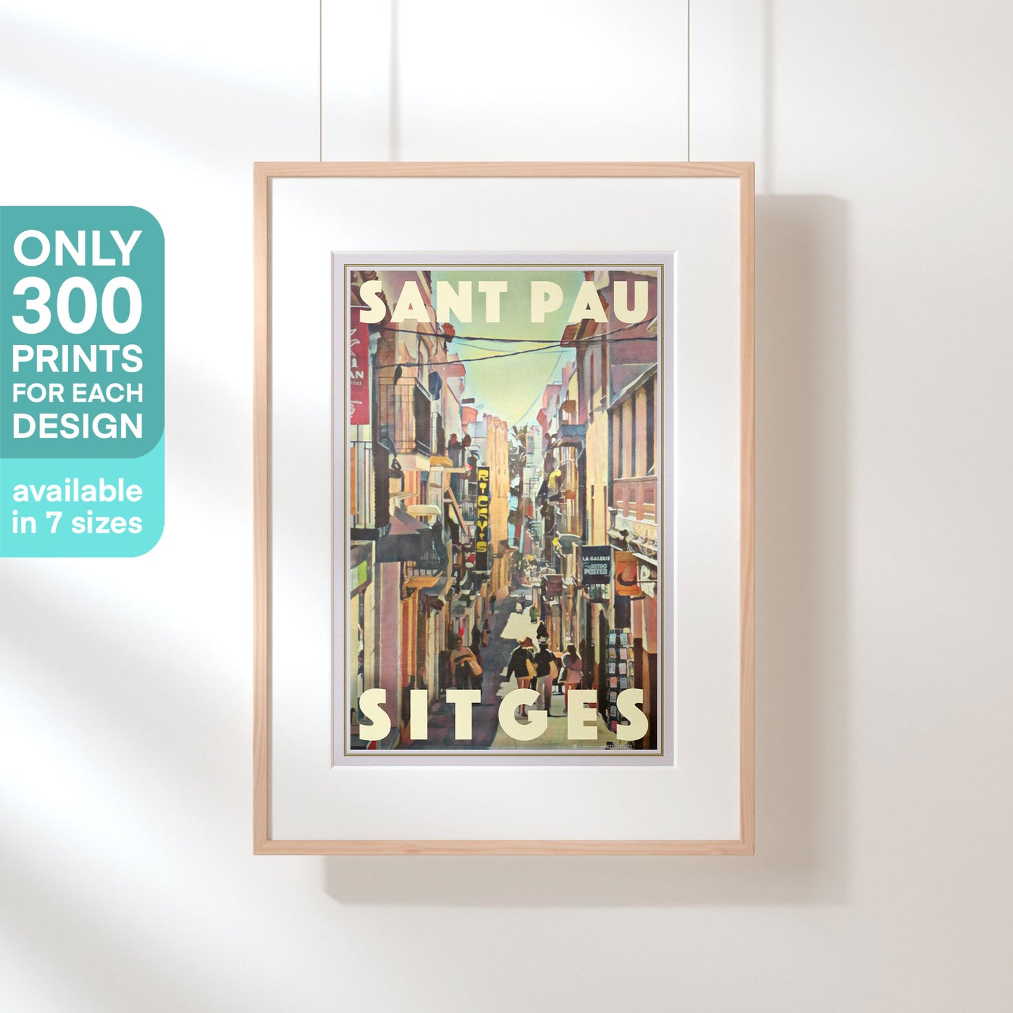 Limited edition Sant Pau Sitges art print by Alecse — only 300 copies printed worldwide on fine art matte paper.
