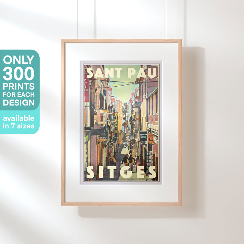 Limited edition Sant Pau Sitges art print by Alecse — only 300 copies printed worldwide on fine art matte paper.
