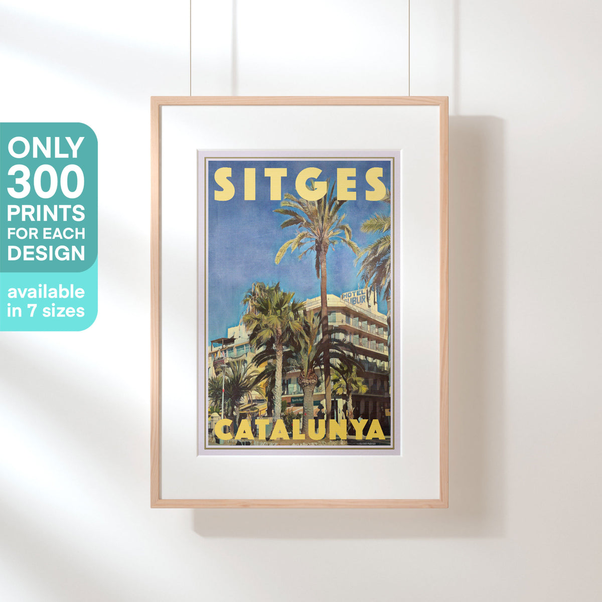 Limited edition Hotel Subur Sitges art print by Alecse — only 300 copies printed worldwide on fine art matte paper.