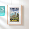 Limited Edition Kansas Travel Poster of Topeka | Capitol by Alecse