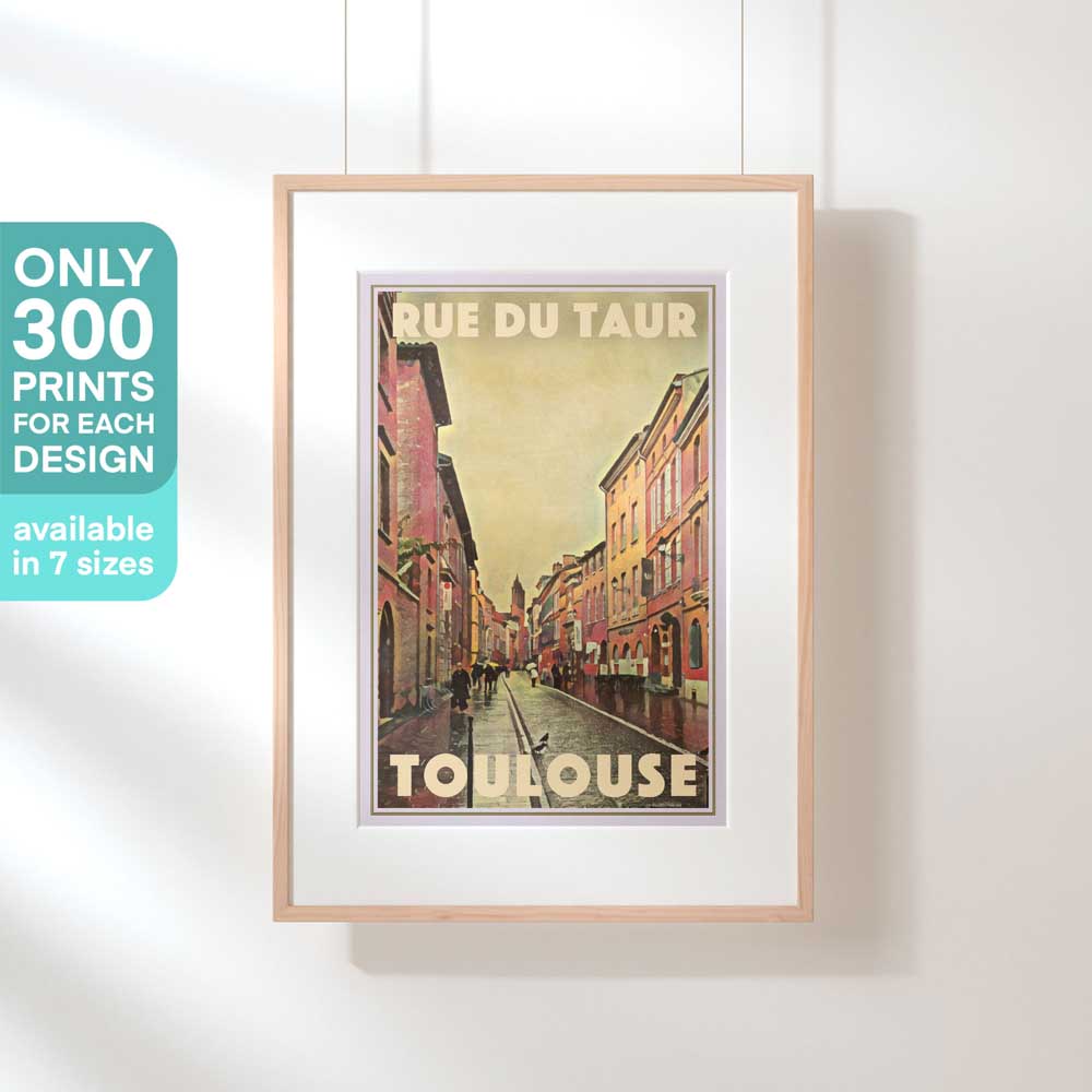 Limited Edition Toulouse France Travel Poster - Only 300 Copies Available