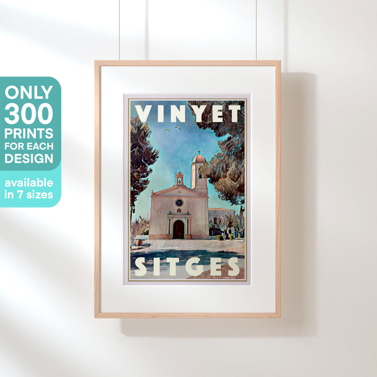 Limited edition Vinyet Sitges art print by Alecse — 300 copies printed worldwide on fine art matte paper.
