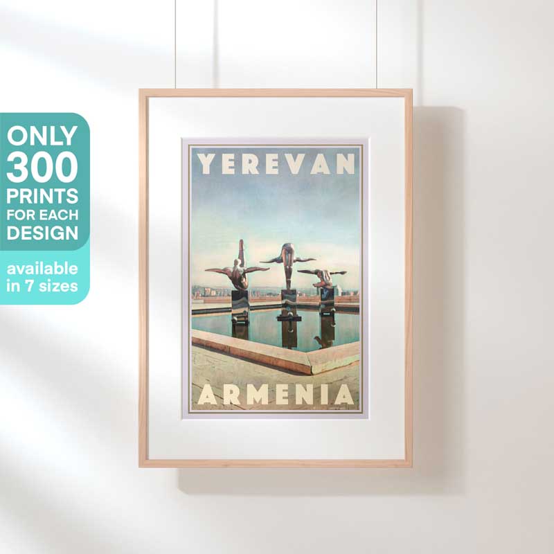 Limited Edition Armenia Travel Poster of Yerevan