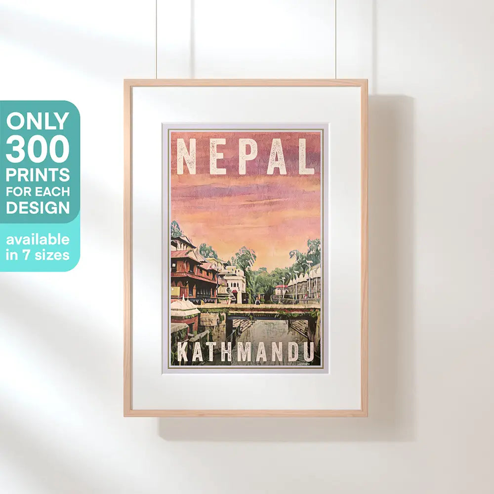 Kathmandu Bridge poster – limited edition of 300 prints by Alecse