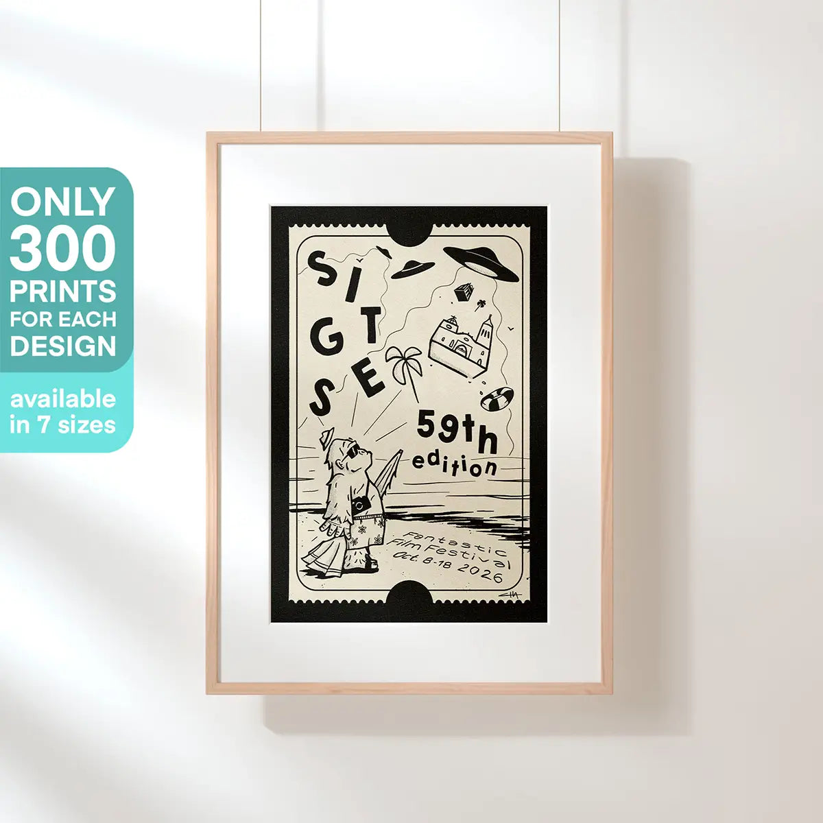 Sitges Fantastic Film Festival 2026 art print by Cha, limited edition of 300