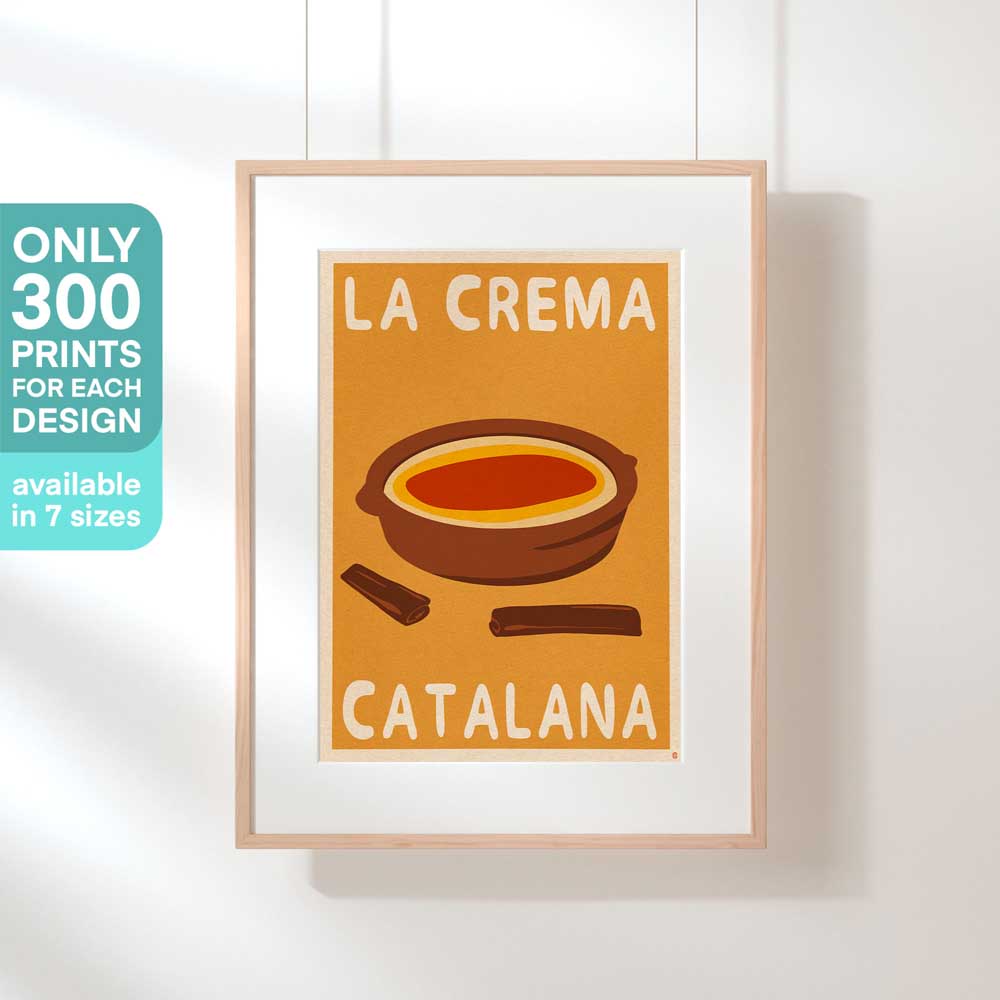 Catalan Cream poster by Cha - Set of Pastel Spanish Dessert Prints - Crema Catalana - Home Decor