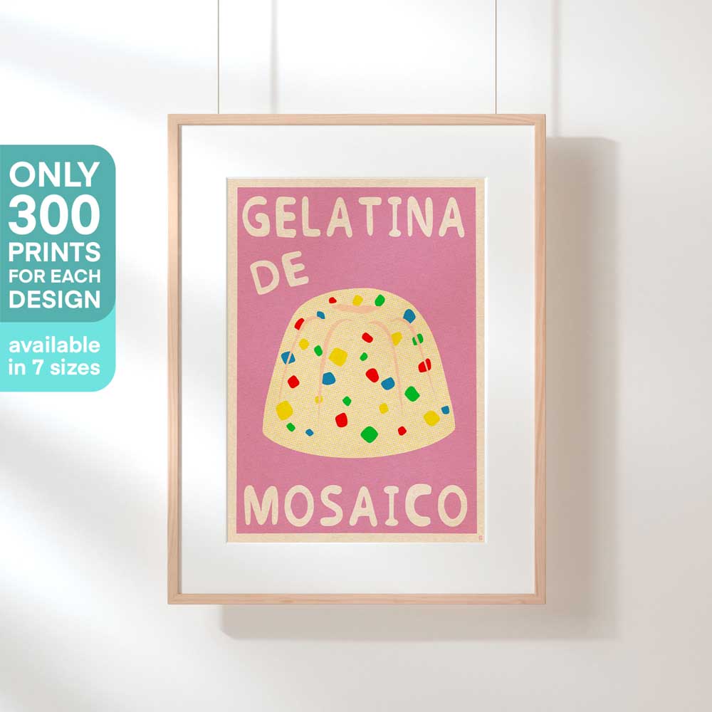 Gelatina de Mosaico poster | Limited Edition Print by Cha x Spanish Capsule | Mexican mosaic Print