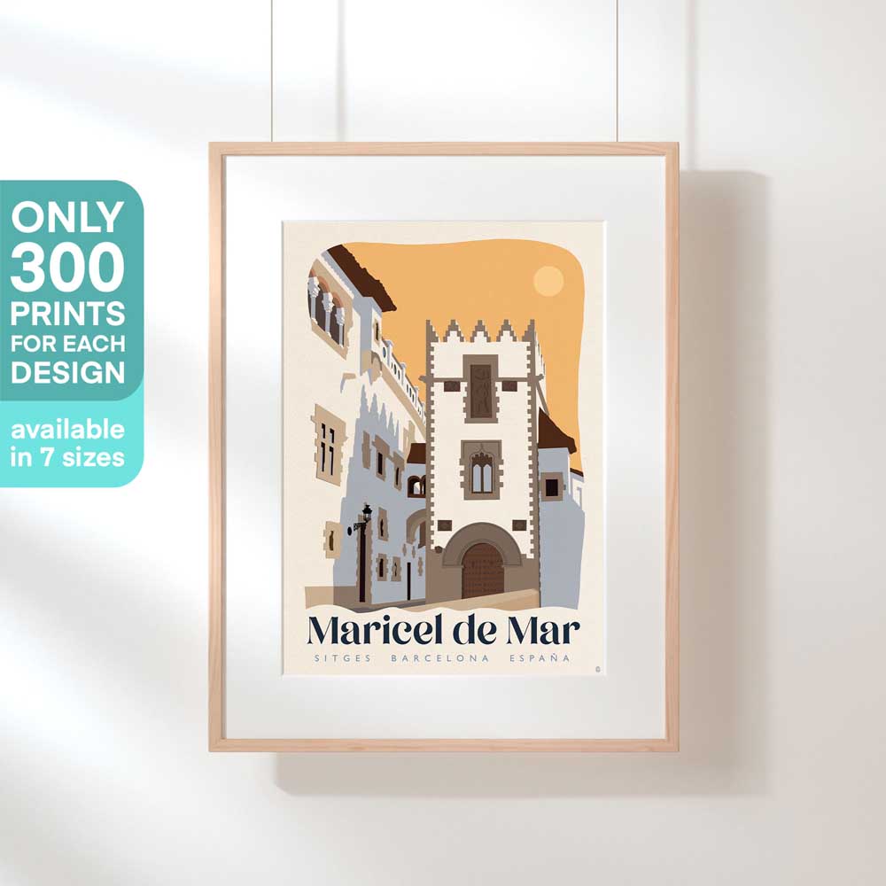 Limited Edition Sitges poster | Maricel de Mar by Cha