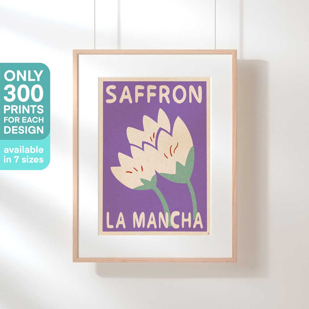 Collection of Spanish Culinary Prints - Saffron from La Mancha - Kitchen Decor - Captivating Pastel Artwork