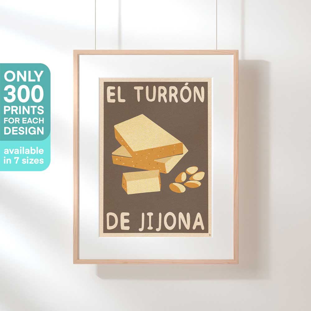 Collection of Spanish Culinary Prints - Turron de Jijona - Kitchen Decor - Cultural Delicacies Depiction