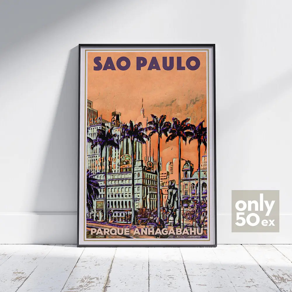 Sao Paulo poster by Alecse, Collector Edition limited to 50 prints