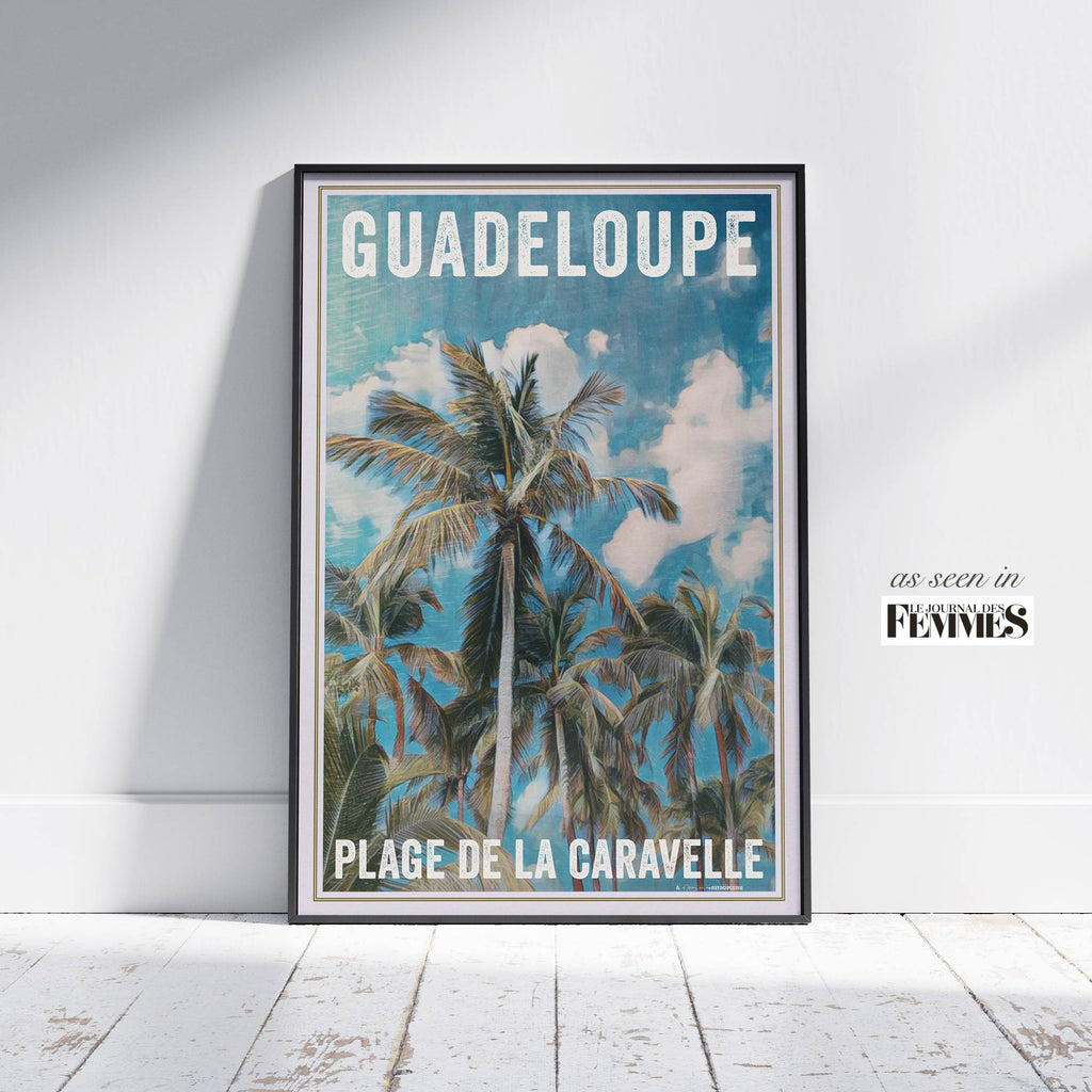 Guadeloupe Travel Poster La Caravelle beach by Alecse