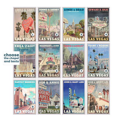 Impression d'art personnalisée de la chapelle de Vegas