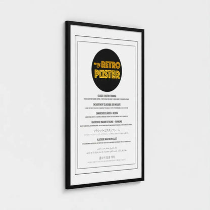 Black Classic Frame - Size 60x90cm / 24x36"