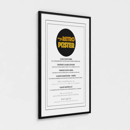 Black Classic Frame - Size 70x100cm / 28x40"