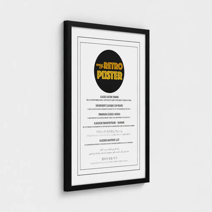 Black Classic Frame - Size A2