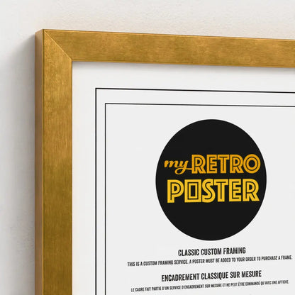 Vintage Gold Wood Frame Profile (MDF)