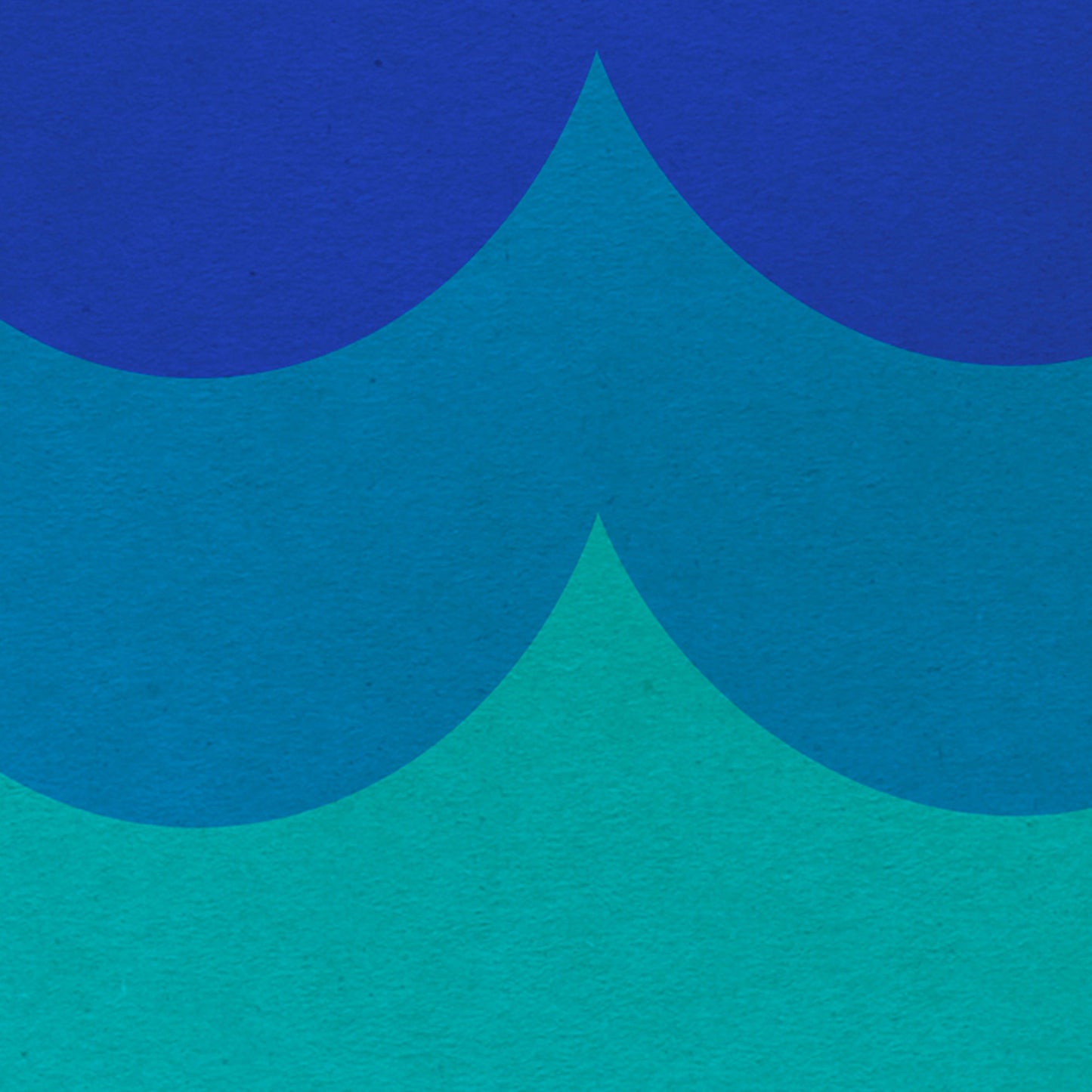 Close-up detail of the 'Formentera Waves' minimalist poster by Cha™, showcasing its artistic intricacies