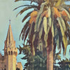 Close-up view of the Palma Cathedral poster, highlighting Alecse’s soft-focus style and vintage-inspired depiction of Mallorca