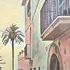 Détail en gros plan de l'affiche de Sitges « Carreta B » d'Alecse™, mettant en valeur ses subtilités artistiques.