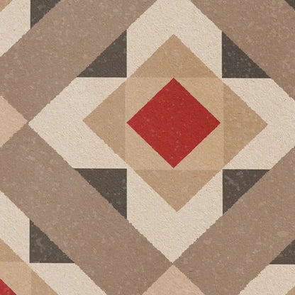 Close up of El Nolla Barcelona poster inspired by traditional geometric Nolla mosaic flooring