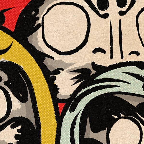 Poster della Bambola Daruma Senza Occhi