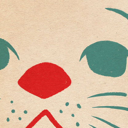 Póster del gato de la suerte