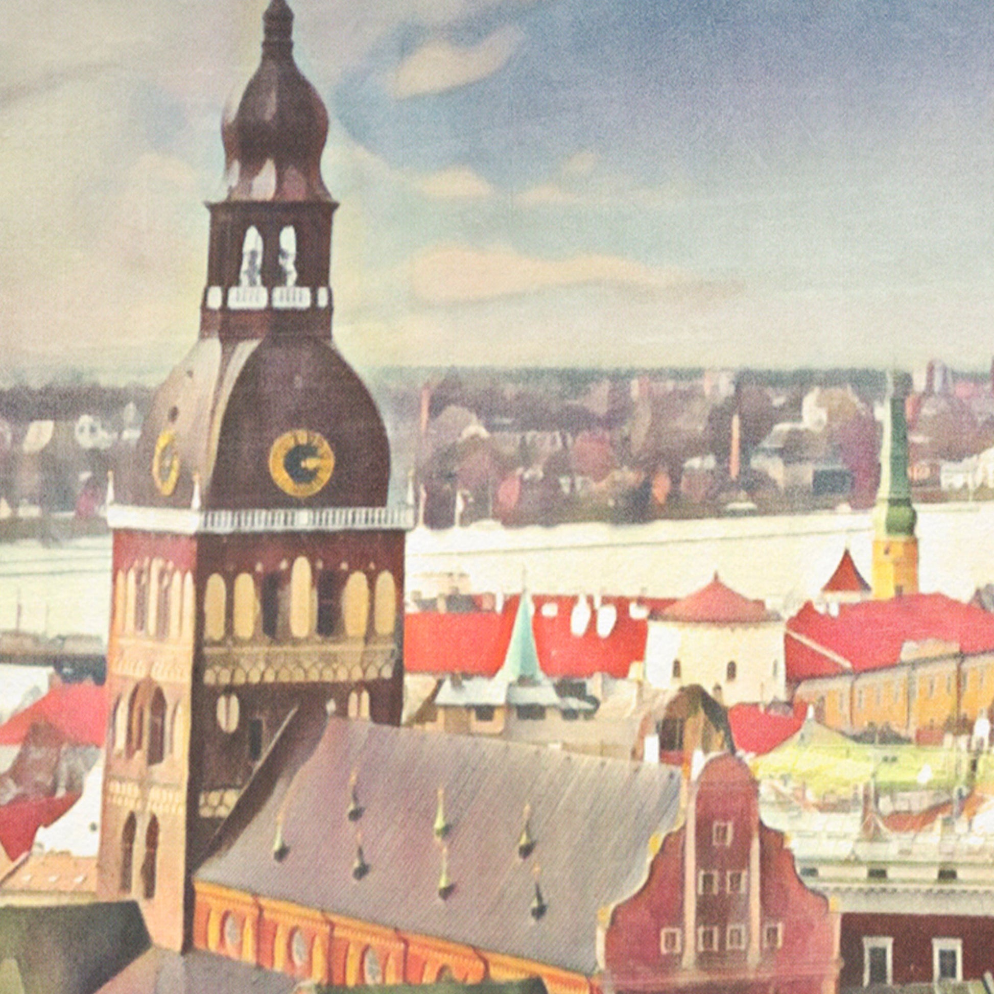 Details of the Riga poster of Latvia