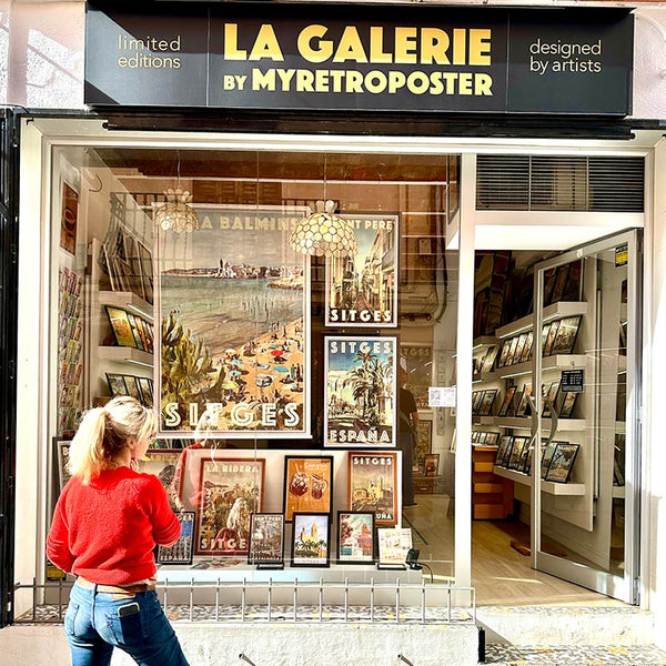 La Galerie by Myretroposter, our showroom in Sitges Barcelona, Spain