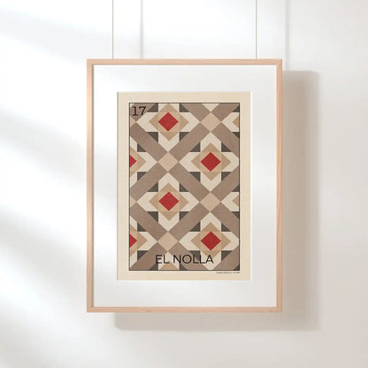El Nolla Barcelona art print by Cha from the Lotería Barcelonesa limited edition of 300