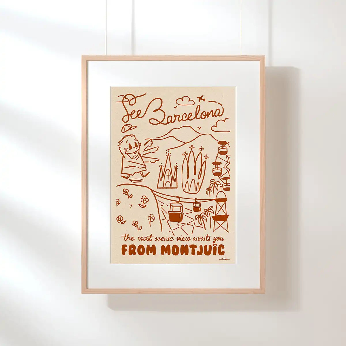 Montjuïc Barcelona Poster