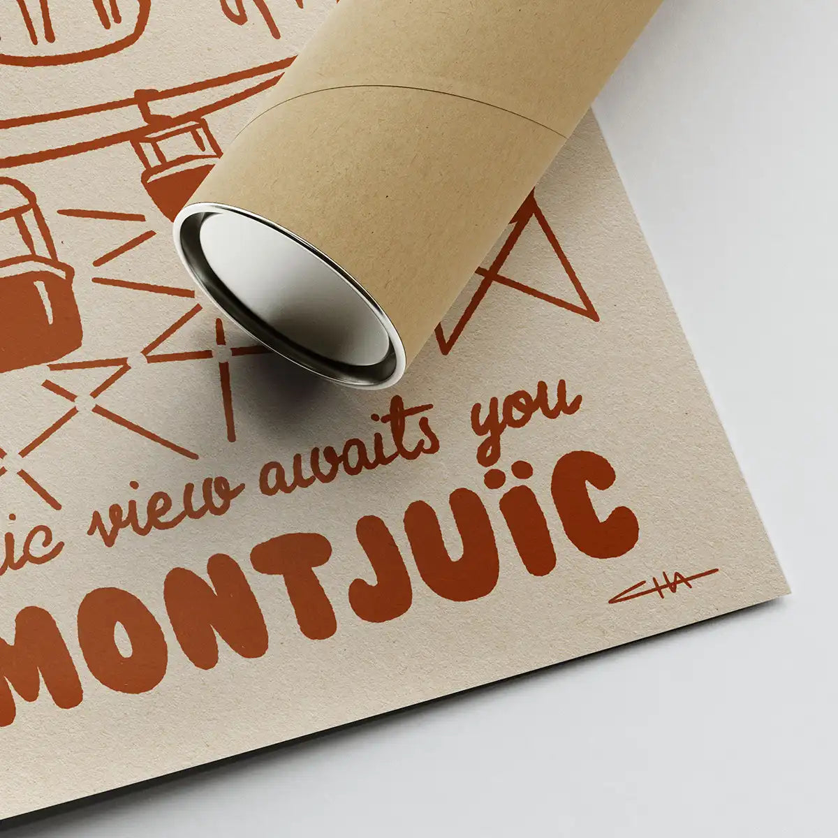 Montjuïc Barcelona Poster