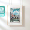 Affiche Ljubljana d'Alecse, mettant en vedette l'étiquette en édition limitée (300ex)