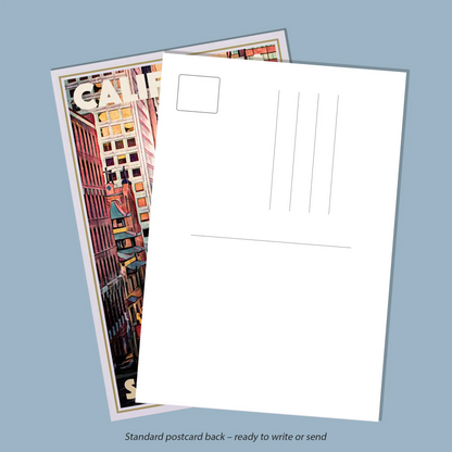 Personalized postcard & invitation – front and back layout example