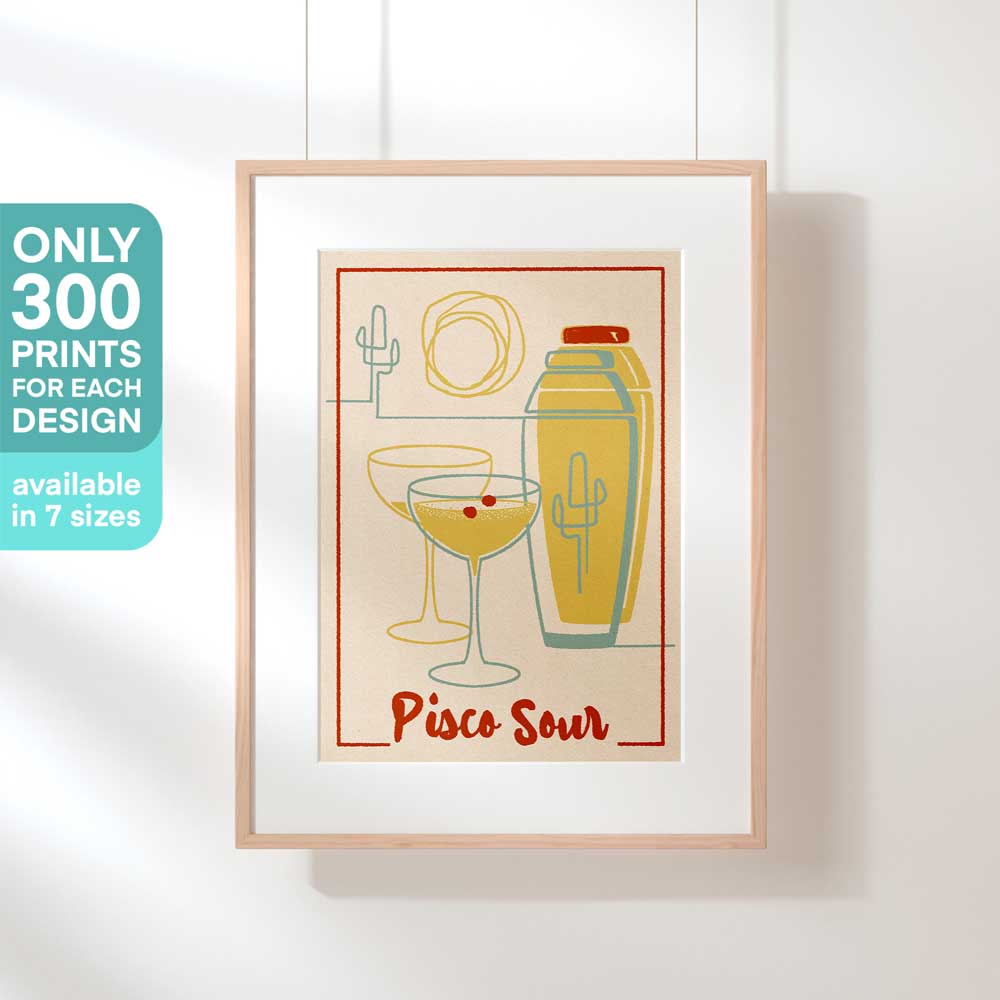 Limited Edition Cocktail poster Pisco Sour by Cha x Spanish Capsule™