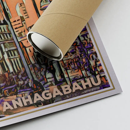 Corner of the Sao Paulo poster by Alecse, Collector Edition 50ex