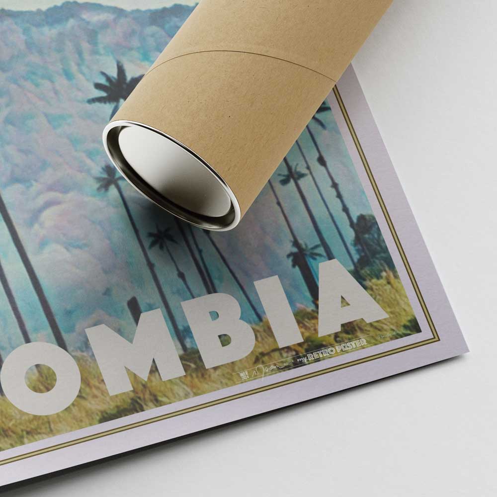 Alecse Signature on Cocora Valley Print - Exclusive Colombia Travel Art with Shipping Tube