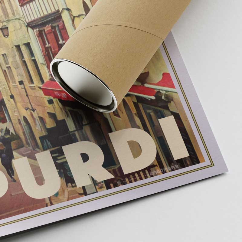 Signed Donibane Saint-Jean-de-Luz Poster - Exclusive Basque Country Print with Tube