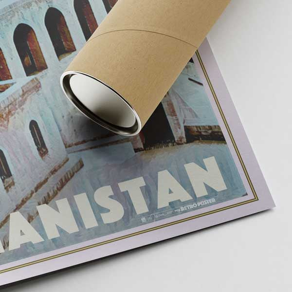 Herat Citadel Poster Afghanistan | Retro Travel Poster by Alecse – My ...