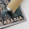 Corner of the Riyadh poster by Alecse with shipping tube