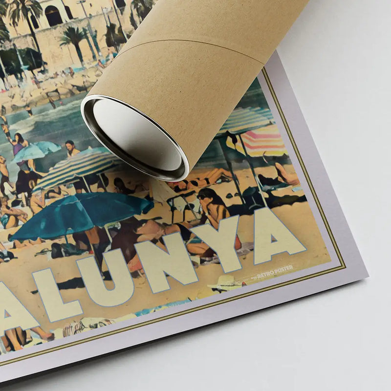 Sitges Summer poster rolled in tube, limited edition art print