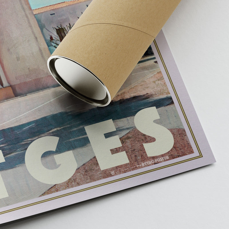 Rolled Vinyet art print with Alecse’s signature and vintage border.