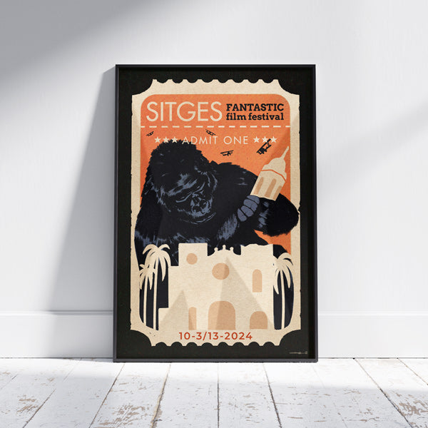 Limited Edition 'King Kong Breaks the Church' Poster by Cha