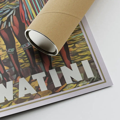The Swazi People Eswatini art print by Alecse with protective eco friendly shipping tube