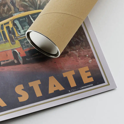 Morjim Goa poster printed on premium matte Fine Art paper and shipped rolled inside a protective eco-friendly tube