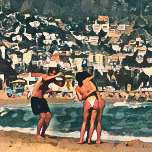 Close-up of the collector edition Sitges poster Summer Memories by Alecse