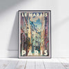 Paris Poster Le Marais, France Vintage Travel Poster by Alecse