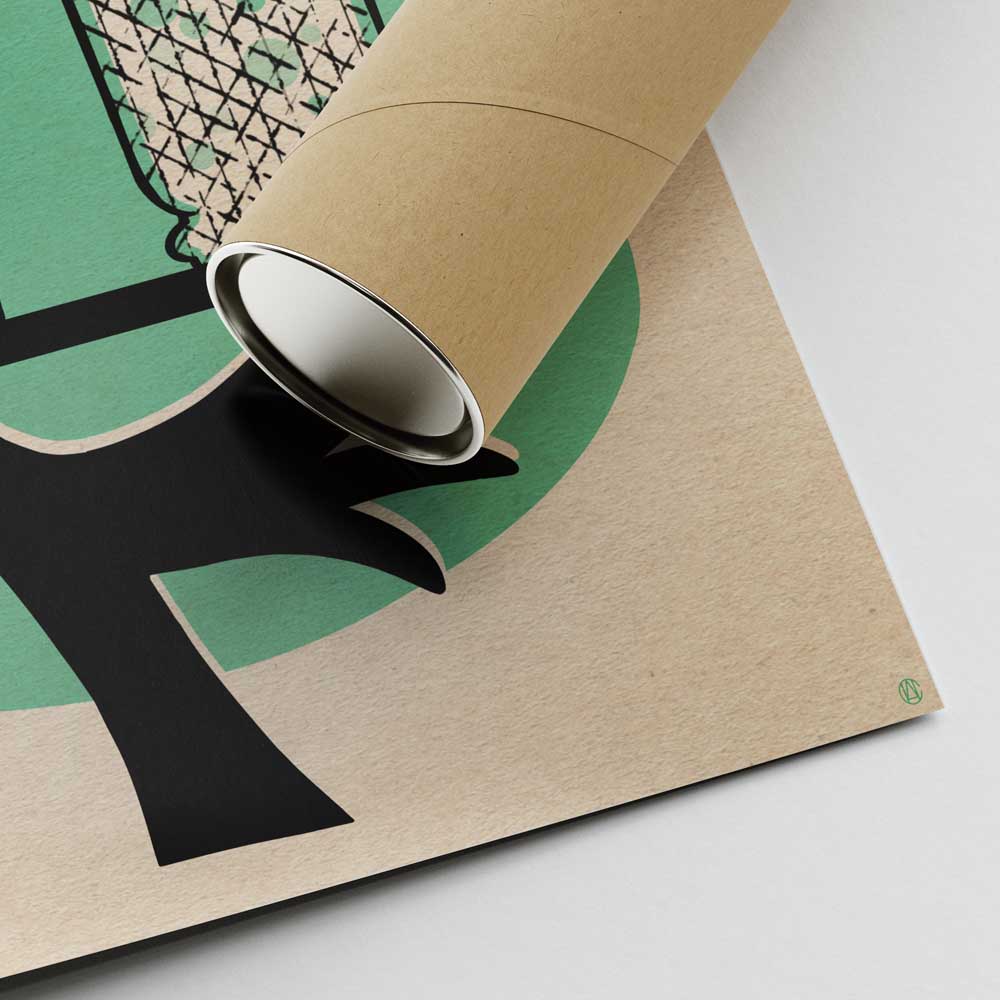 Mojito poster corner and shipping tube